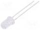 LED  5mm  červená  4750÷6000mcd  30°  20mA  1,7÷2,5V  Čelo  konvexné