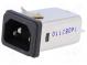 Konektor  napájacie AC  zásuvka  vidlica  6A  250VAC  IEC 60320