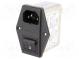 Konektor  napájacie AC  zásuvka  vidlica  4A  250VAC  IEC 60320