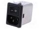 Konektor  napájacie AC  zásuvka  vidlica  6A  250VAC  IEC 60320