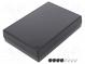Kryt  univerzálny  X  123mm  Y  174mm  Z  38mm  ABS  čierna  UL94HB