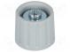 Gombík  polyamid  Pr.hriad  6mm  Ø21x17,5mm  šedá  Os  hladký