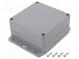 Kryt  univerzálny  X  120mm  Y  120mm  Z  60mm  s úchytkami  ABS  IP67