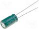 Kondenzátor  elektrolytický  low ESR  THT  100uF  25VDC  Ø6,3x11mm