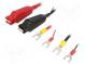 Súprava meracích káblov  Imax  10A  Dĺž  1m
