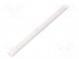 Teplom zmrštiteľná trubička  bez lepidla  2  1  6,4mm  L  1m  biela