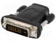 Adaptér  DVI-D (24+1) vidlica,HDMI zásuvka  čierna