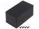 Kryt  univerzálny  1550  X 64mm  Y 115mm  Z 55mm  hliník  čierna