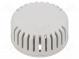 Kryt  pre poplachové zar  Z  20,3mm  ABS  šedá  ventilovaná  Ø  45mm