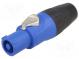 Zástrčka  okrúhle  zásuvka  PIN  3  na kábel  25A  termoplast  IP54