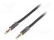 Kábel  pozlátený  Jack 3,5mm 3pin zástrčka,z oboch strán  2m