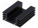 Chladič  extrudovaný  TO220  čierna  L 38,1mm  W 32mm  H 14mm
