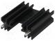 Chladič  extrudovaný  H  TO220  čierna  L 38mm  W 34,5mm  H 12,5mm