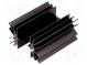 Chladič  extrudovaný  TO220  čierna  L 50,8mm  5,2K/W  hliník