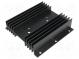 Chladič  extrudovaný  H  TO3  čierna  L 100mm  W 102mm  H 25mm
