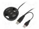 Hub USB  USB 1.1,USB 2.0  čierna  Počet portov  3  480Mbps  60mm