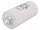 Kondenzátor  pre motory, pracovný  20uF  450V  Ø40x83mm  -25÷70°C