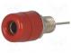 Zásuvka  banánik 4mm  32A  70VDC  červený  poniklovaná  -25÷80°C