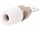 Zásuvka  banánik 4mm  32A  70VDC  biela  poniklovaná  -25÷80°C  5mΩ