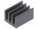 Chladič  extrudovaný  čierna  L 8,5mm  W 6,3mm  H 4,8mm  83K/W
