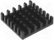 Chladič  extrudovaný  čierna  L 23mm  W 23mm  H 6mm  hliník