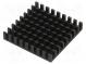 Chladič  extrudovaný  čierna  L 33mm  W 33mm  H 6mm  hliník