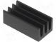 Chladič  extrudovaný  čierna  L 13mm  W 6,3mm  H 4,8mm  63K/W
