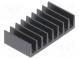 Chladič  extrudovaný  čierna  L 10mm  W 19mm  H 4,8mm  35K/W