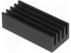 Chladič  extrudovaný  čierna  L 19mm  W 8mm  H 6mm  37K/W  hliník