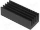 Chladič  extrudovaný  čierna  L 21mm  W 8mm  H 6mm  33K/W  hliník