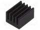 Chladič  extrudovaný  čierna  L 10mm  W 8mm  H 6mm  71K/W  hliník