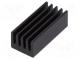 Chladič  extrudovaný  čierna  L 17mm  W 8mm  H 6mm  42K/W  hliník