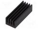 Chladič  extrudovaný  čierna  L 21mm  W 8mm  H 6mm  33K/W  hliník