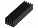 Chladič  extrudovaný  čierna  L 26mm  W 8mm  H 6mm  26K/W  hliník