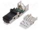 Zástrčka  RJ45  PIN  8  Kat  6a,Class EA  tienené  pozlátený  priamy