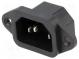 Konektor  napájacie AC  zásuvka  vidlica  10A  250VAC  IEC 60320