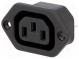 Konektor  napájacie AC  zásuvka  zásuvka  10A  250VAC  IEC 60320