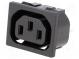 Konektor  napájacie AC  zásuvka  zásuvka  10A  250VAC  IEC 60320