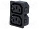 Konektor  napájacie AC  zásuvka  zásuvka  10A  250VAC  IEC 60320
