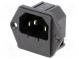 Konektor  napájacie AC  zásuvka  vidlica  10A  IEC 60320  5x20mm