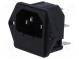 Konektor  napájacie AC  zásuvka  vidlica  10A  IEC 60320  5x20mm