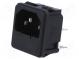 Konektor  napájacie AC  zásuvka  vidlica  10A  IEC 60320  5x20mm