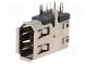 Zásuvka  IEEE1394  THT  PIN  6  uhlové, 90°  bočné