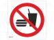 Bezpečnostné značky  zákazová  Mat  PVC  W  200mm  H  200mm