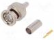 Zástrčka  BNC  vidlica  priamy  75Ω  krimpovacie  na kábel  teflón