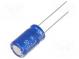 Kondenzátor  elektrolytický  THT  1000uF  10VDC  Ø10x16mm  ±20%