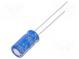 Kondenzátor  elektrolytický  THT  56uF  35VDC  Ø6,3x11,5mm  ±20%