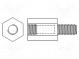 Dištančný stĺpik so závitom  šesťhranný  polyamid  UNC6-32