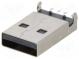 Zástrčka  USB A  na PCB  SMT  PIN  4  vodorovné  V  USB 2.0  1A  30V
