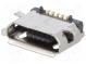Zásuvka  USB B micro  na PCB  SMT  PIN  5  vodorovné  V  USB 2.0